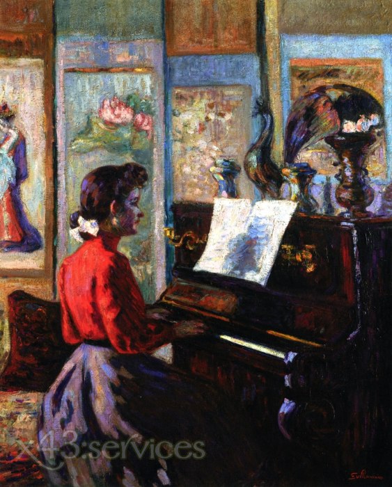 Armand Guillaumin - Das Studium an der Piano - L etude au Piano